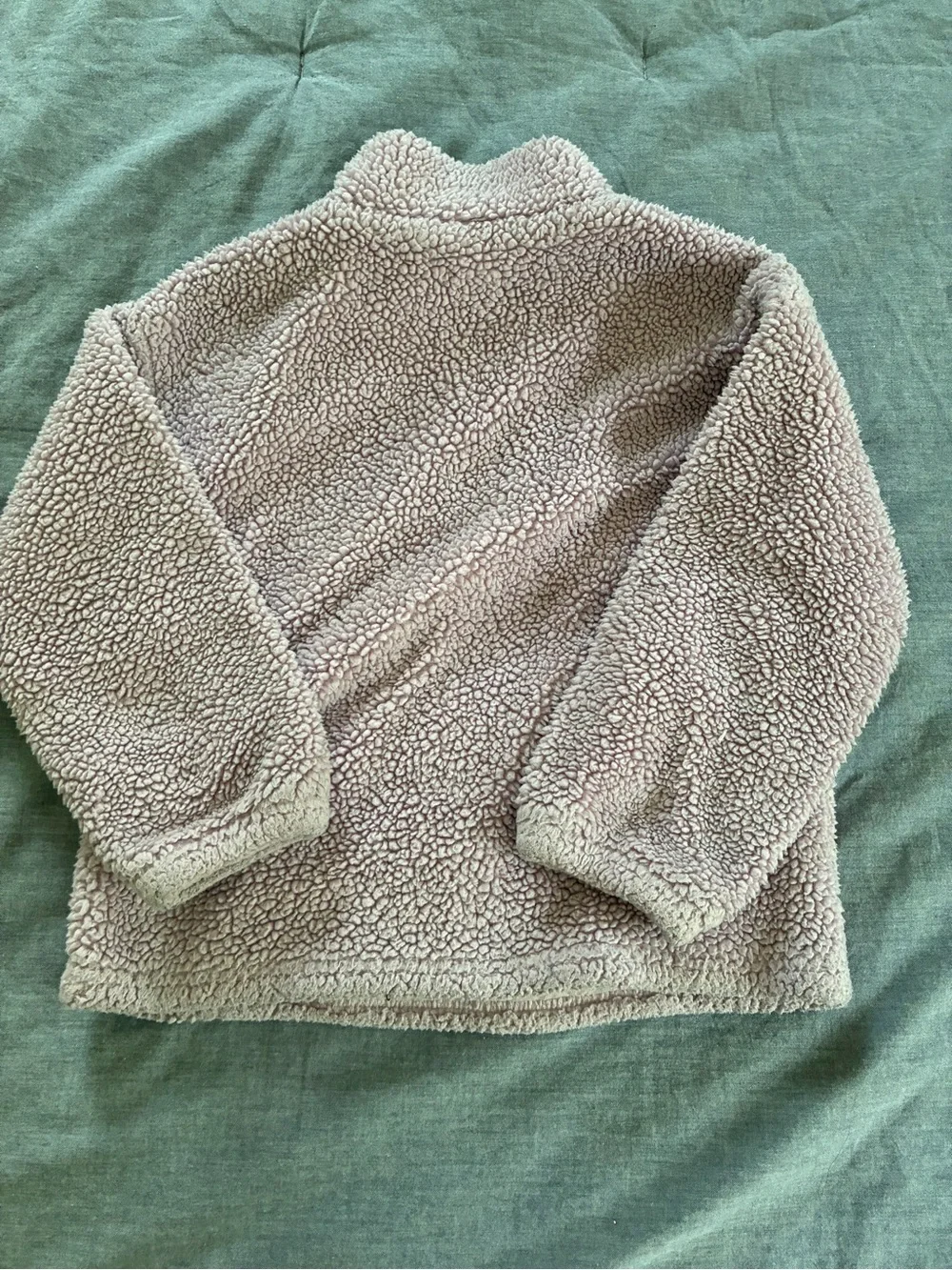GAP Kids Plush Sherpa Pullover Jacket in Light Lavender GUC Size 4T